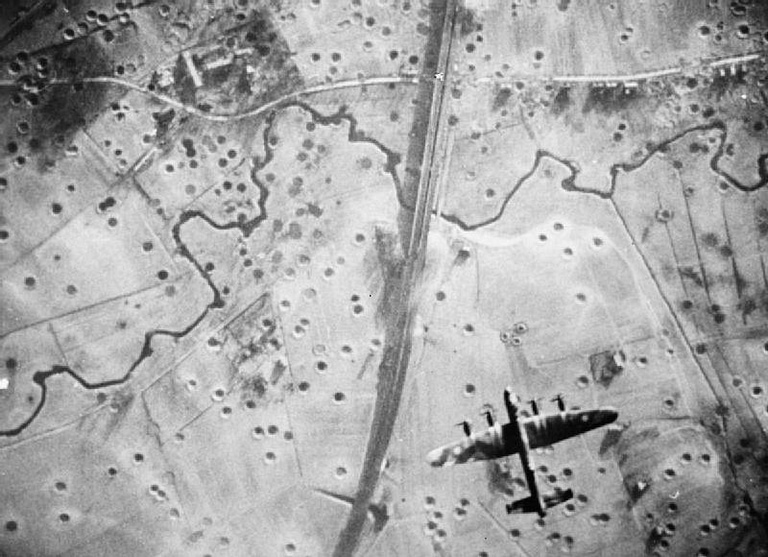The Bielefeld viaduct after 617 Squadrons Grand Slam raid of 14 March 1945 felled where 54 raids had failed.