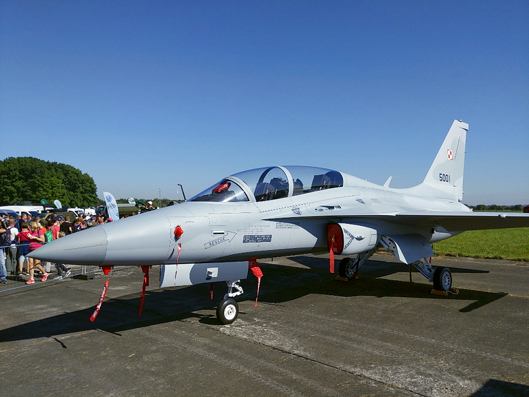 A Philippine Air Force FA-50PH the variant blooded over Marawi in 2017.
