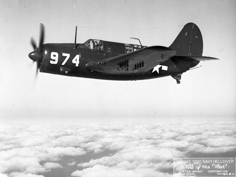 A late-model Curtiss SB2C-5 Helldiver