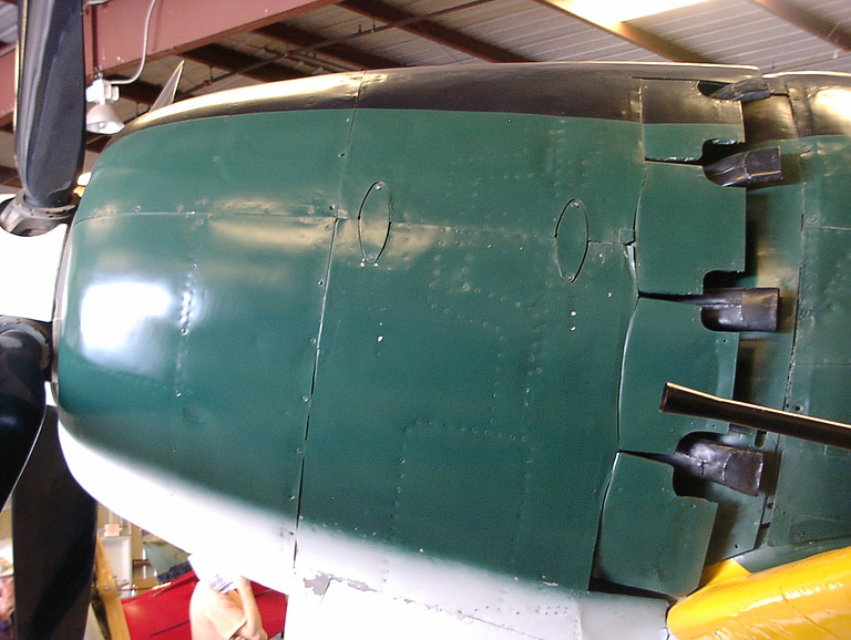 Cowling and Kasei radial engine of a Mitsubishi J2M Raiden