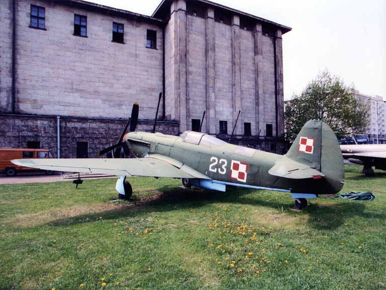 Yakovlev Yak-9 wearing Polish Air Force checkerboard markings