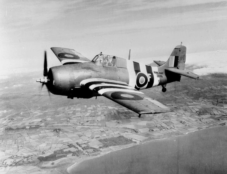 A Fleet Air Arm Grumman Martlet the British name for the Wildcat.