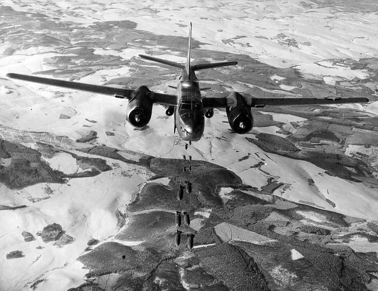 Douglas A-26 Invader over Germany in 1945