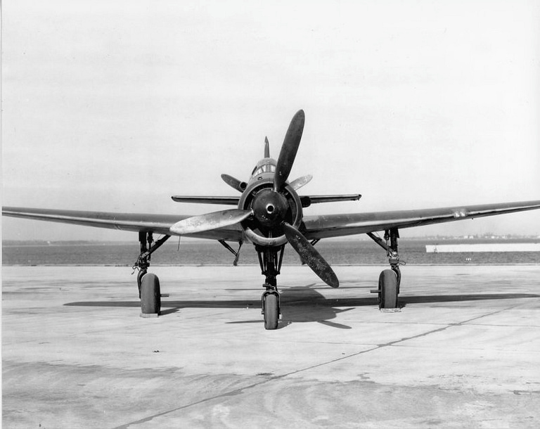 Head-on view of a Dornier Do 335 fighter