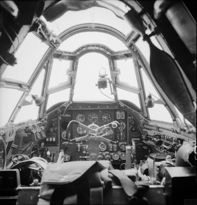 Cockpit of a Bristol Beaufighter