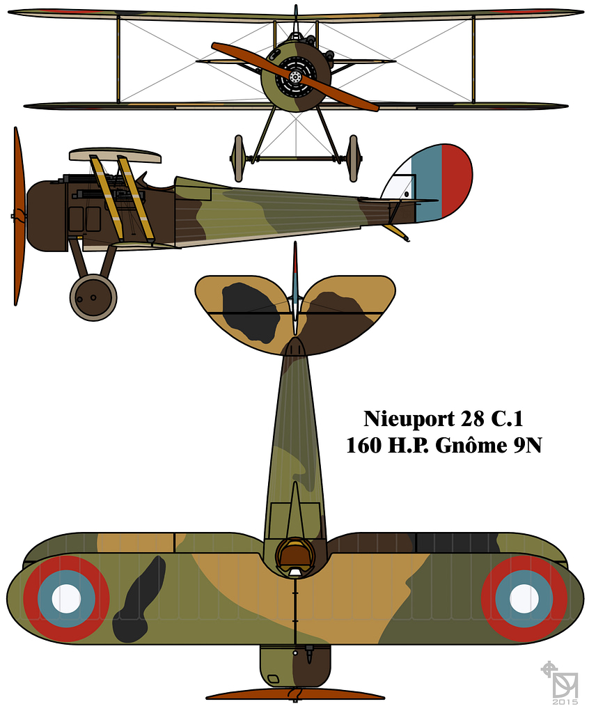 Preserved Nieuport 28 C.1 airframe