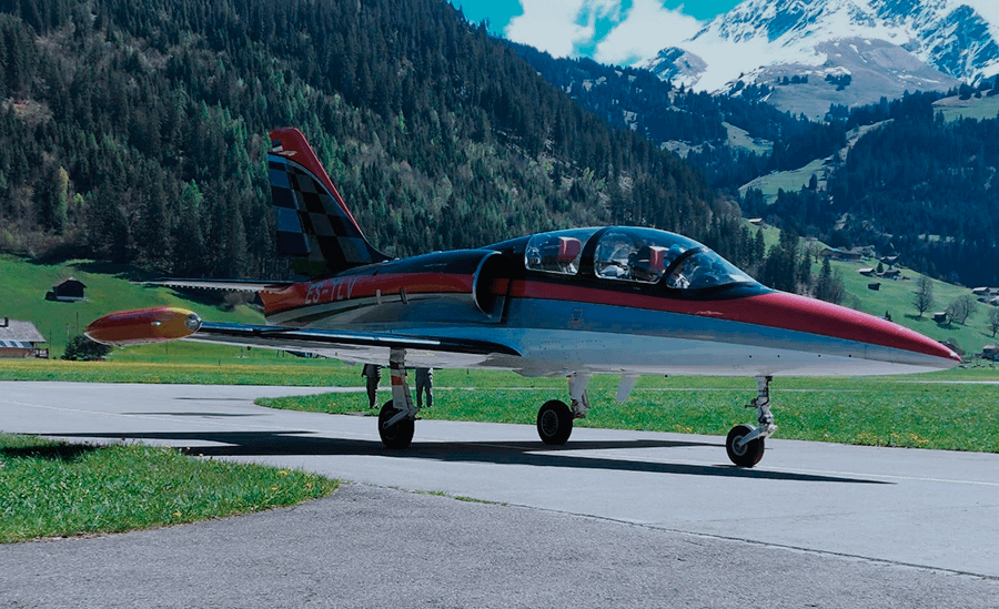Hawker Hunter fliegen in der Schweiz