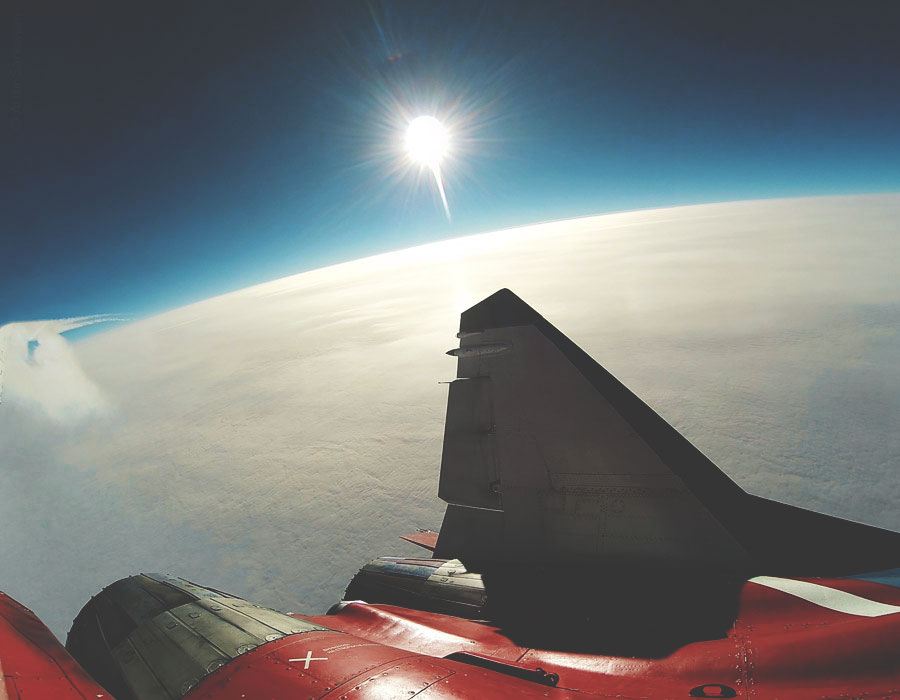 Hawker Hunter fliegen in der Schweiz