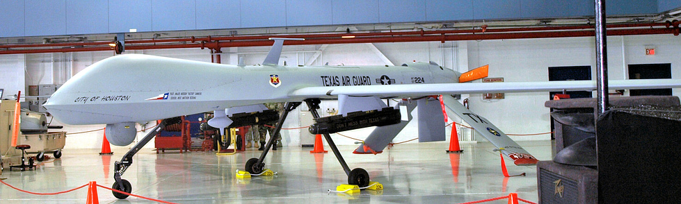 An MQ-1B of the 111th Reconnaissance Squadron on the ground.