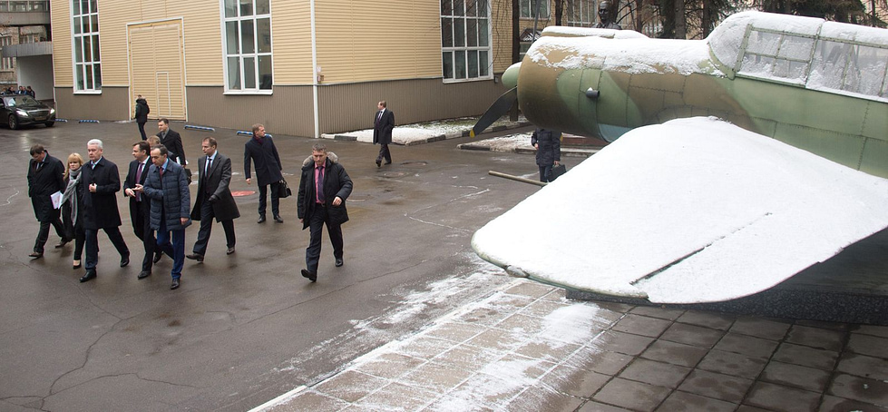 A preserved Su-2 displayed at the Sukhoi design bureau in Moscow.