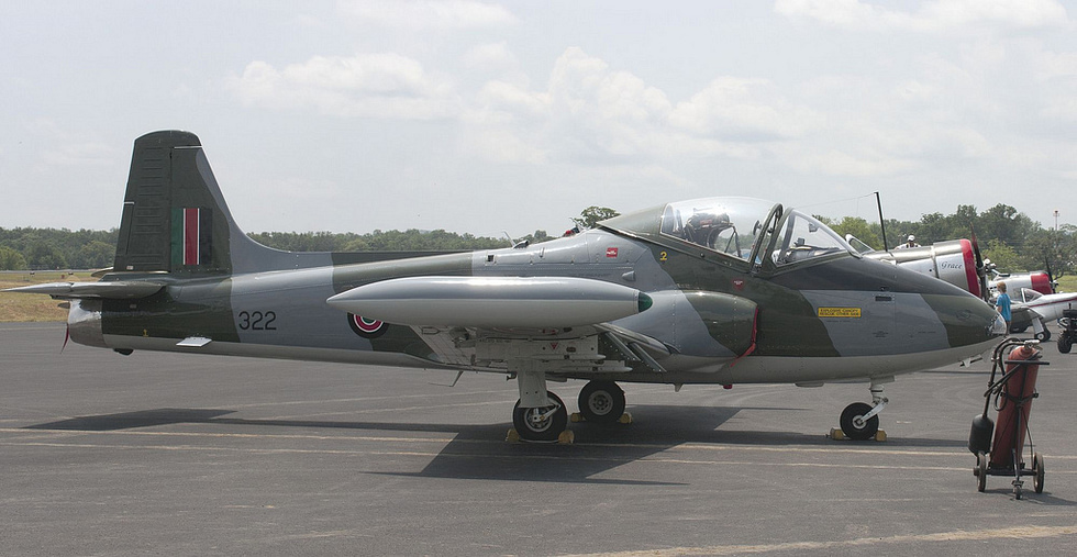 A Strikemaster in Kenya Air Force livery one of many small air forces that bought the type.