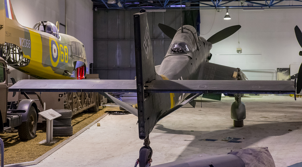 One of only two Ju 87s left intact the G-2 tank-buster at the RAF Museum, London.