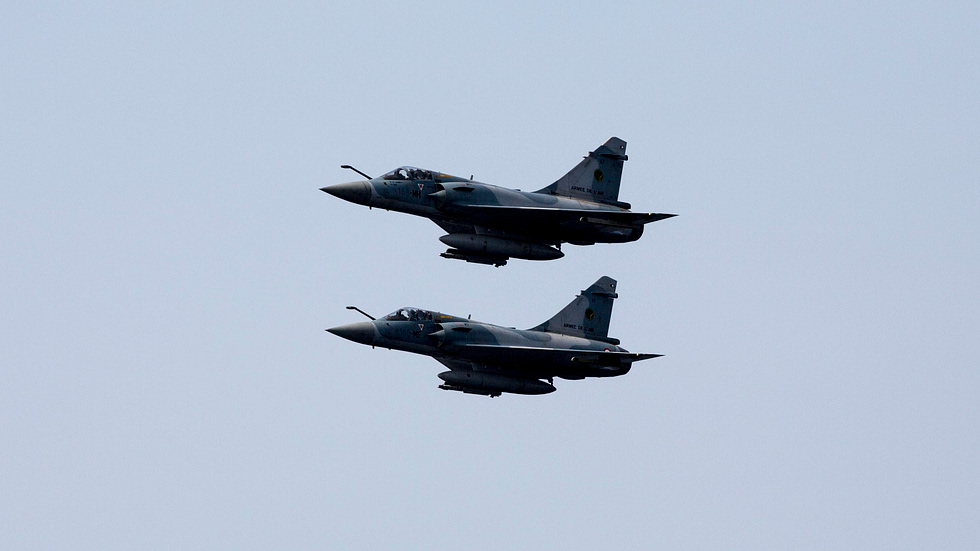 A two-seat Mirage 2000D the conventional-strike variant that flew Frances expeditionary wars.