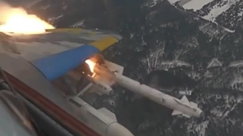 A Ukrainian MiG-29 launching an R-73 the missile that rattled NATO.