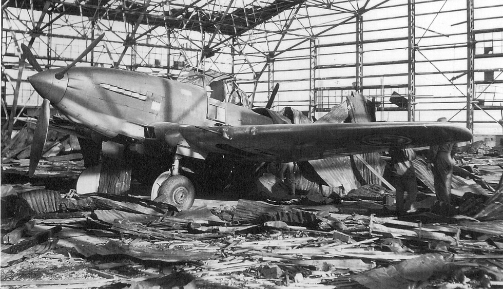 Captured North Korean Ilyushin Il-10 at Kimpo airfield in 1950