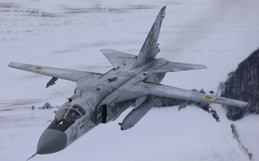 A Ukrainian Air Force Su-24 since 2023 the launch platform for Storm Shadow cruise missiles.
