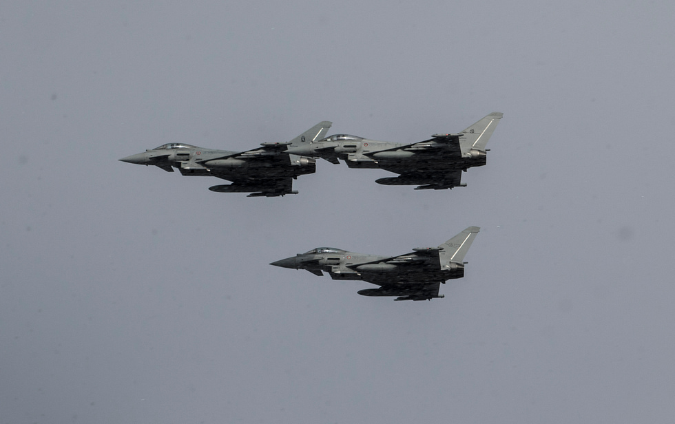 Italian Air Force (Aeronautica Militare) Eurofighter Typhoons Italy is one of the four core partner nations.