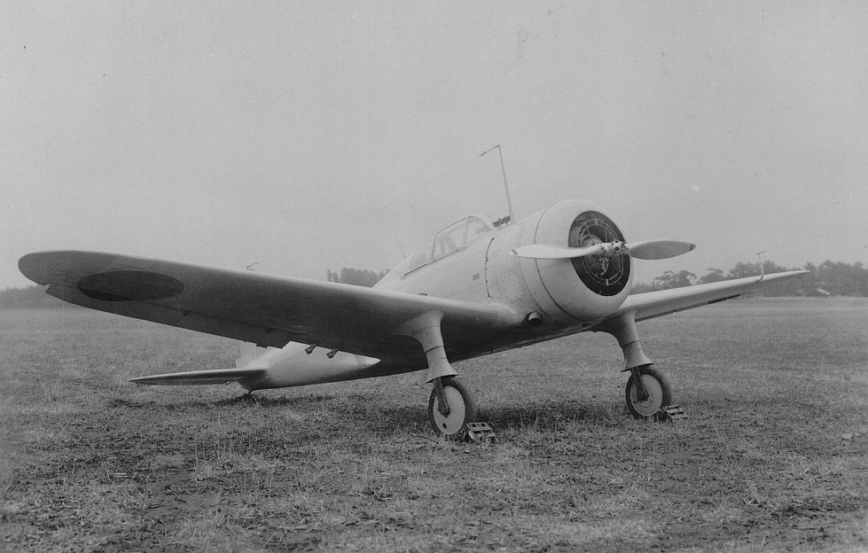 A Nakajima Ki-27 photographed at Hamamatsu before 1945.