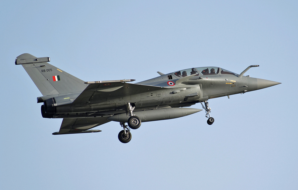 An Indian Air Force Rafale the type that saw action in 2025s Operation Sindoor.
