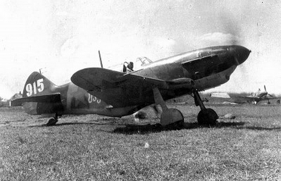 A LaGG-3 series 66 of the 88th Fighter Regiment in the North Caucasus, with a Georgian dedication.