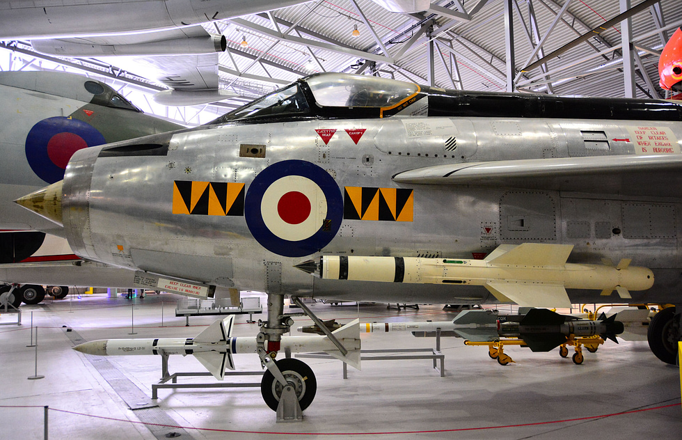 English Electric Lightning F.1 XM135 preserved at Duxford the very jet an engineer once flew by accident.