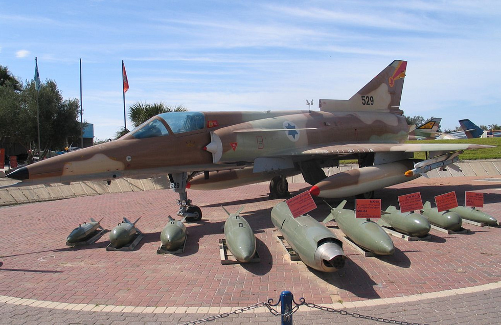 A Kfir in Israeli Air Force markings the air arm that created it.