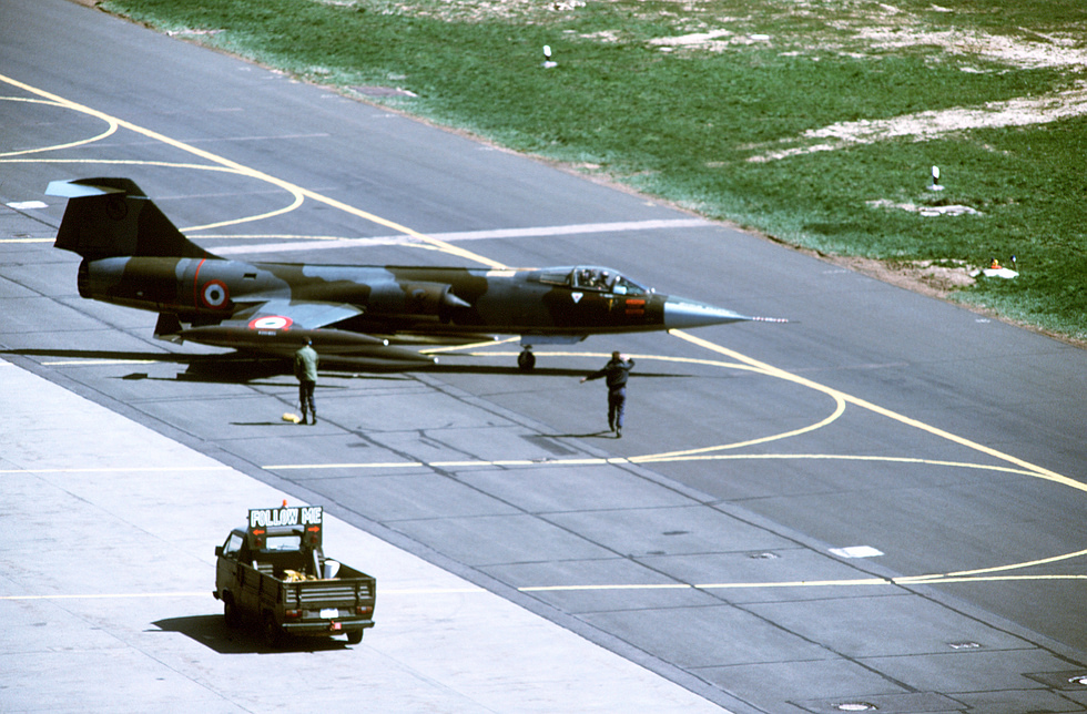 An Italian Air Force F-104S the ultimate all-weather interceptor, flown until 2004.