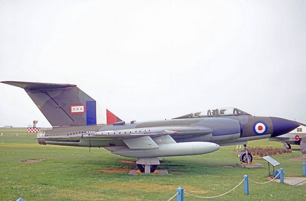 A Javelin FAW.9 of No. 29 Squadron the definitive afterburning mark.