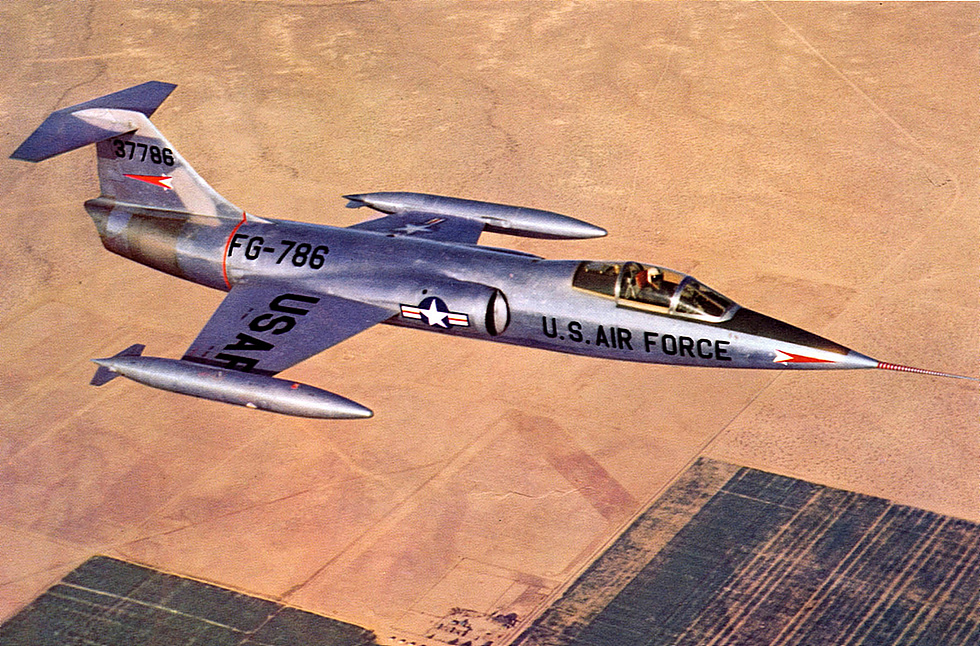 The Lockheed XF-104 prototype of 1954 where the legend began.