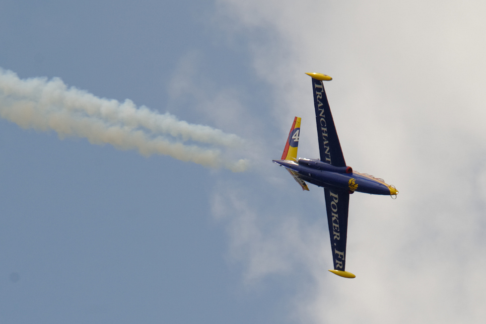 A preserved Magister at Le Bourget still a fixture of European airshows.