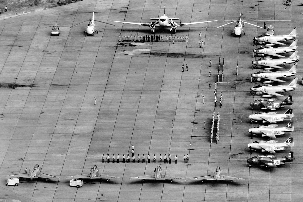 United Nations peacekeeping air forces in the Congo, January 1963 Swedens Tunnans flew here.