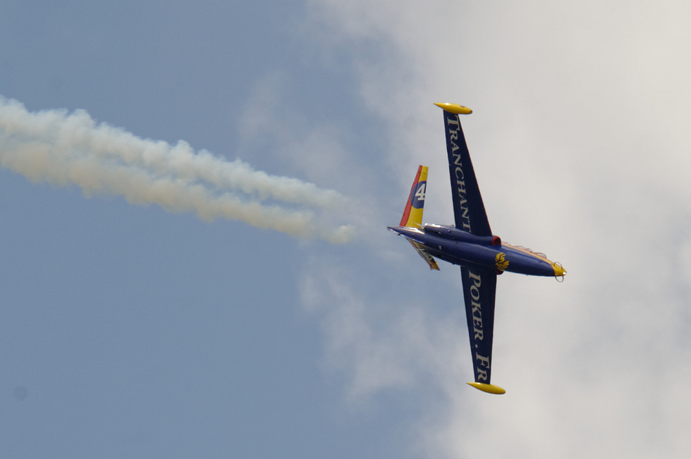 A preserved Magister at Le Bourget still a fixture of European airshows.