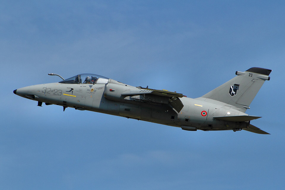 The AMX in Italian markings Italys subsonic ground-attack workhorse.