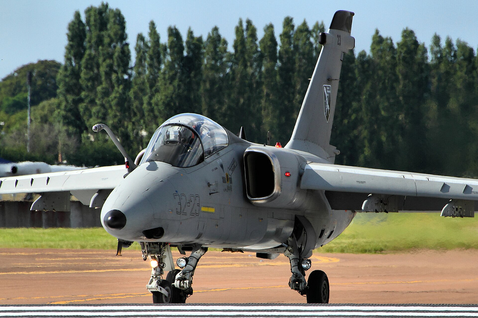 An Italian A-11 on a display flight the shape that served for 35 years.