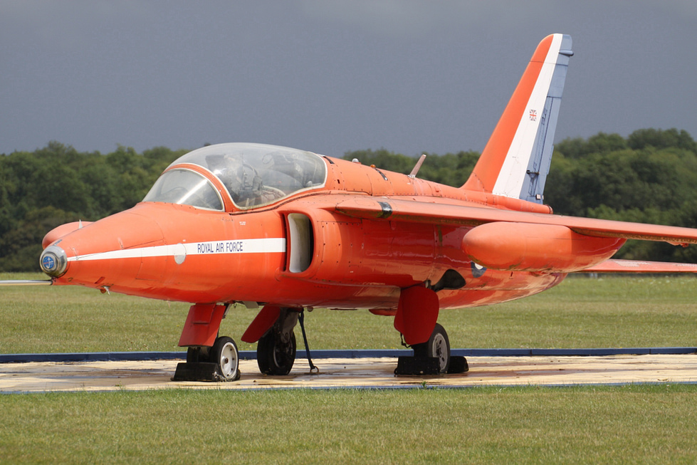 A Royal Air Force Gnat T.1 advanced trainer the role the RAF actually bought the Gnat for.
