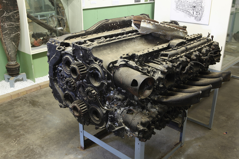The 24-cylinder Napier Sabre the powerful, troubled H-configuration engine at the heart of the Typhoon.