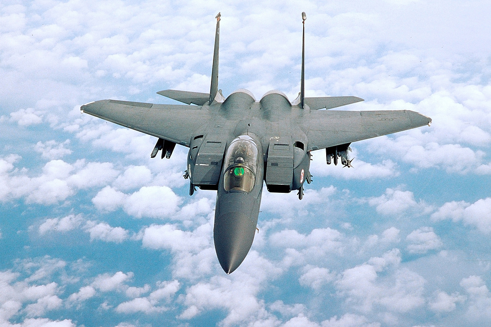 A USAF F-15 Eagle in flight the Wests definitive air-superiority fighter.