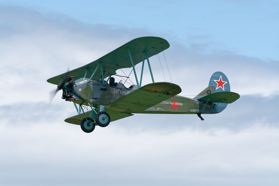 A restored Po-2 at the La Fert-Alais airshow in France.