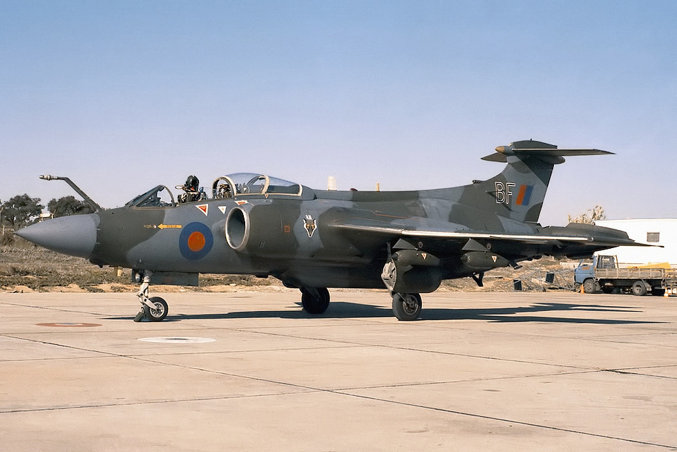 A Buccaneer S.2B in RAF markings the low-level striker at its best.