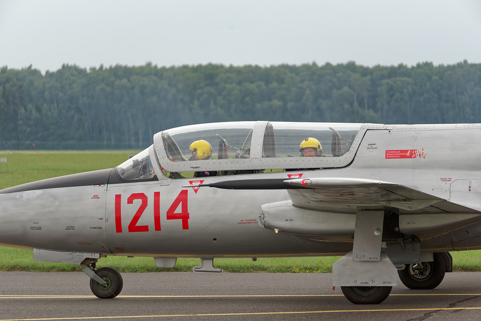 A TS-11 Iskra flying at the Radom Air Show the type still a crowd favourite in Poland.