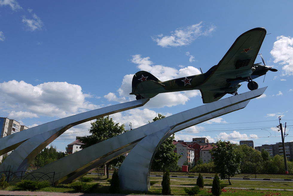 An Il-2 rebuilt to airworthy condition from an airframe recovered from a wartime crash site.