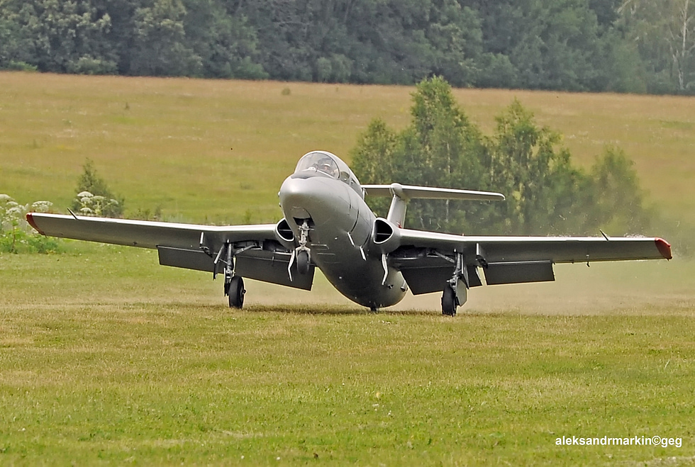 An L-29 on short final forgiving low-speed handling was the whole design brief.