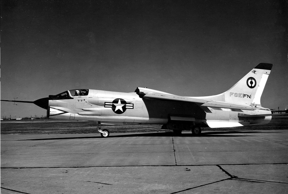 The F-8E(FN) prototype for the French Navy, 1964 the version that flew until 1999.