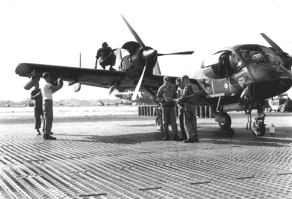 An OV-1 Mohawk of the 73rd Aviation Company in Vietnam, around 1966.
