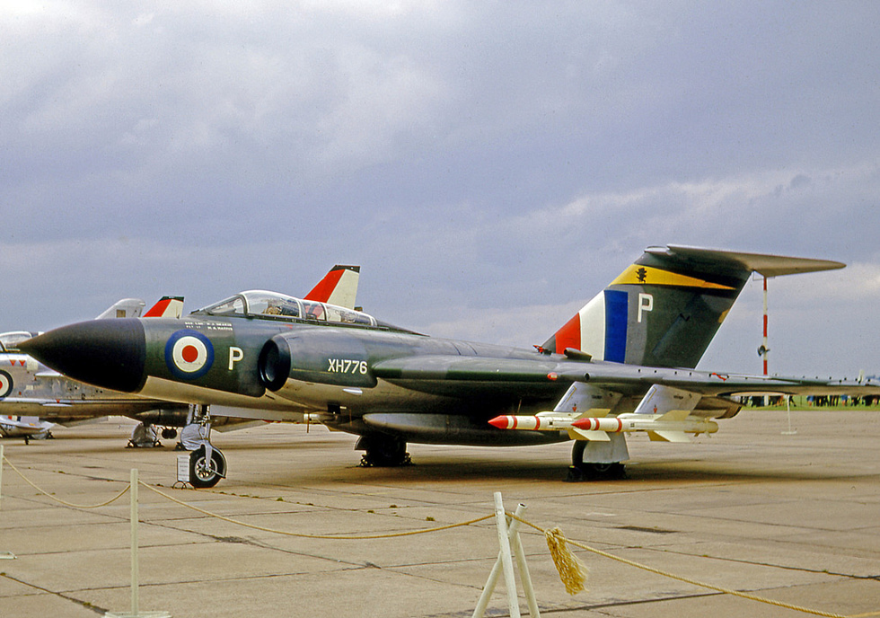 A Javelin FAW.9 showing the vast delta wing that defined the type.