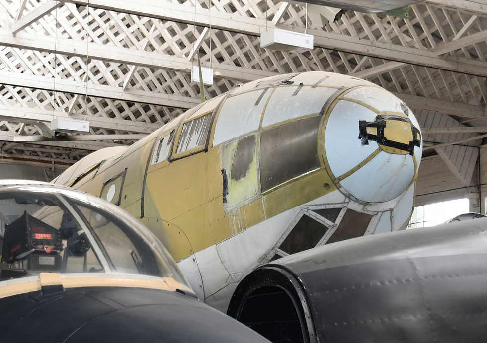 A preserved CASA 2.111, showing the classic He 111 lines up close.