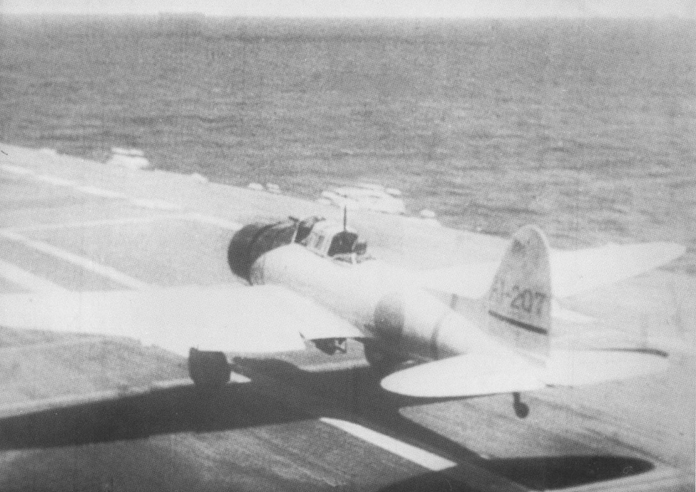 A D3A during the April 1942 Indian Ocean raid, in which Vals sank HMS Hermes, Cornwall and Dorsetshire.