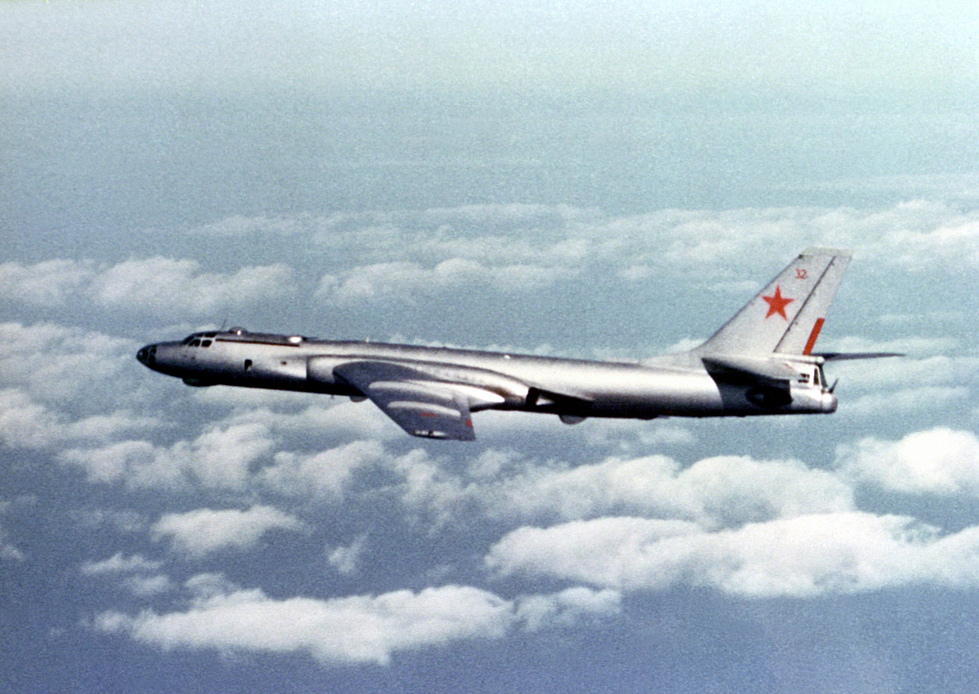 A Tu-16 Badger-E reconnaissance variant one of the many roles built on the same airframe.