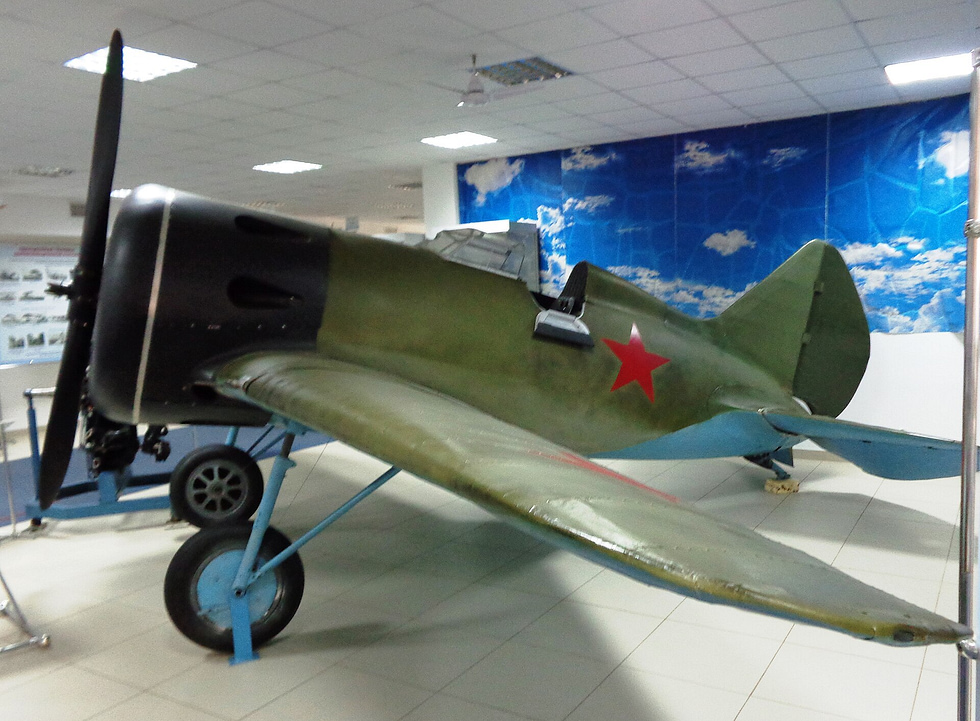 An I-16 with Soviet red stars, preserved at Monino the fighter of Barbarossa.