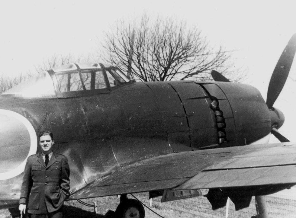 A captured N1K2-J Shiden-Kai in US hands after the war the best land fighter the Imperial Japanese Navy fielded.